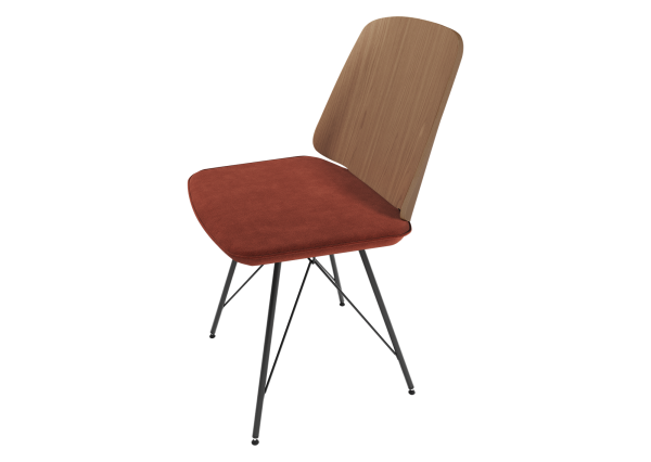 Стул E9.6 (дуб / сиена FiberGuard) — изображение 3