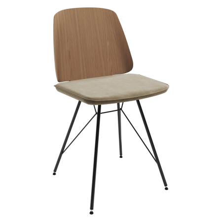 Стул E9.6 (дуб / светло-бежевыи? FiberGuard)