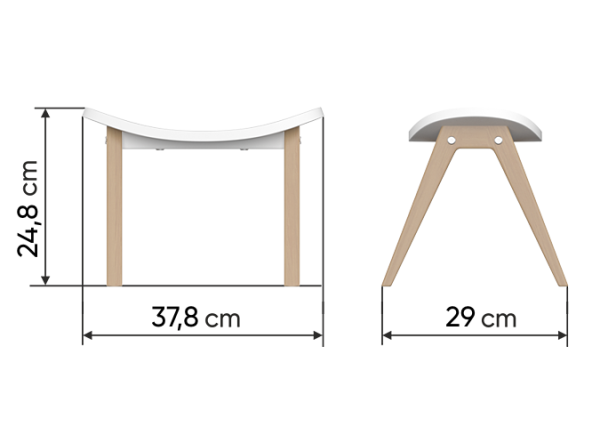 Табурет Classic (молочный) — изображение 4
