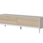 Тумба Fjord 1 дверь 2 ящика (белый)