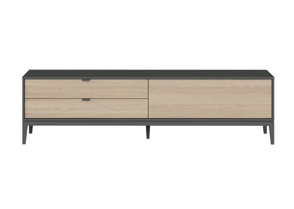 Тумба Fjord 1 дверь 2 ящика (темно-серый) — изображение 2