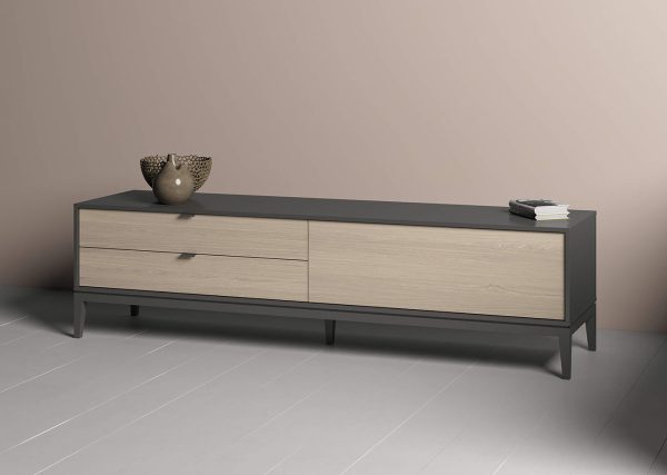 Тумба Fjord 1 дверь 2 ящика (темно-серый) — изображение 3