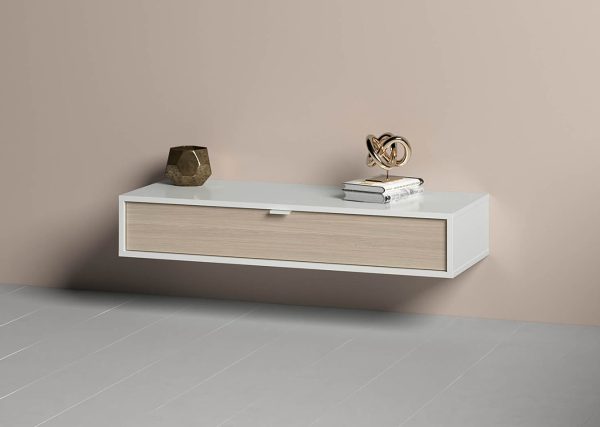 Тумба Fjord 1 ящик подвесная (белая) — изображение 3