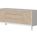 Тумба Fjord 2 двери 3 ящика (белый)