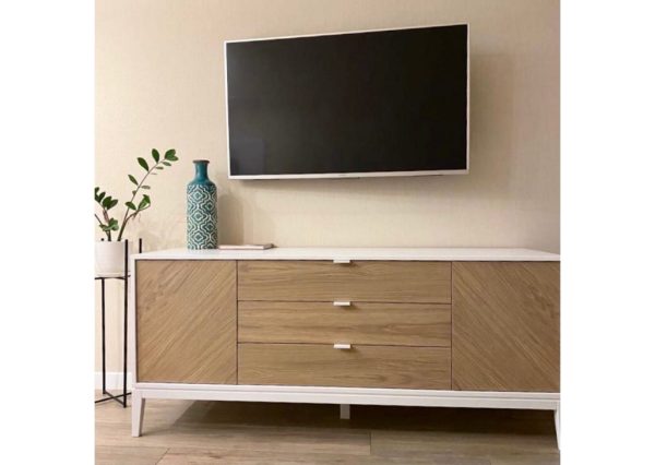 Тумба Fjord 2 двери 3 ящика (белый) — изображение 4