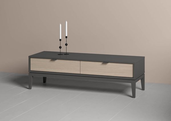 Тумба Fjord 2 ящика напольная (темно-серый) — изображение 3