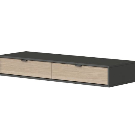 Тумба Fjord 2 ящика подвесная (темно-серый)