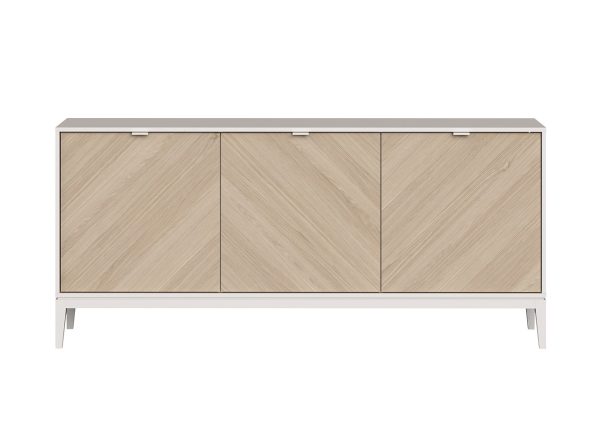 Тумба Fjord 3 двери глубина 42 см (белый) — изображение 2