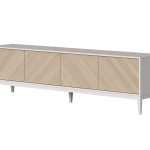 Тумба Fjord 4 двери напольная (белая)