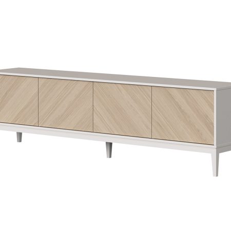 Тумба Fjord 4 двери напольная (белая)