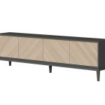 Тумба Fjord 4 двери напольная (темно-серый)