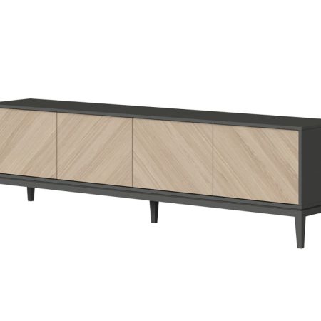 Тумба Fjord 4 двери напольная (темно-серый)