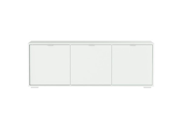Тумба Hub 3 двери глубина 55 см на низких ножках (белый) — изображение 2