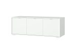 Тумба Hub 3 двери глубина 55 см на низких ножках (белый)
