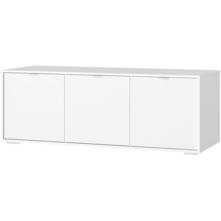 Тумба Hub 3 двери глубина 55 см на низких ножках (белый)