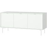 Тумба Hub 3 двери глубина 55 см на высоких ножках (белый)