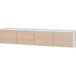 Тумба Hub 4 двери подвесная (белый