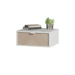 Тумба прикроватная Fjord 1 ящик подвесная (белая)