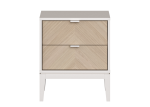 Тумба прикроватная Fjord 2 ящика (белый)