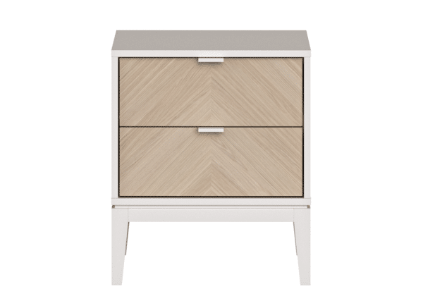 Тумба прикроватная Fjord 2 ящика (белый)