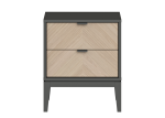 Тумба прикроватная Fjord 2 ящика (темно-серый)