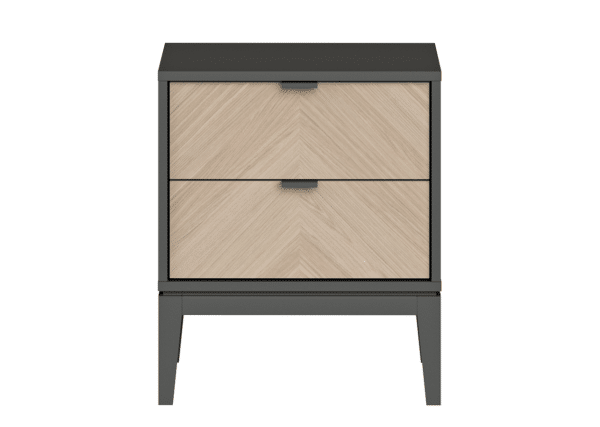 Тумба прикроватная Fjord 2 ящика (темно-серый)