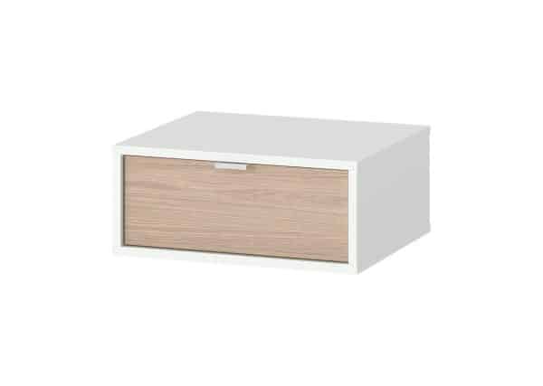 Тумба прикроватная Hub подвесная 1 ящик (белый