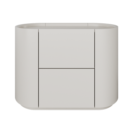 Тумба прикроватная Lagom 2 ящика ширина 60 см (дымка)