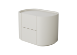 Тумба прикроватная Lagom 2 ящика ширина 60 см (молочный) — изображение 2