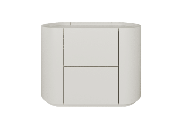 Тумба прикроватная Lagom 2 ящика ширина 60 см (молочный)