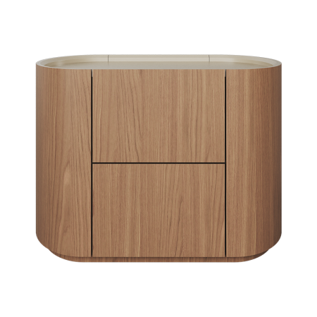 Тумба прикроватная Lagom 2 ящика ширина 60 см (натуральный дуб