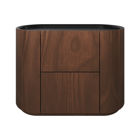 Тумба прикроватная Lagom 2 ящика ширина 60 см (орех