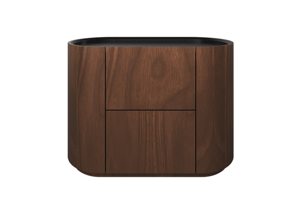 Тумба прикроватная Lagom 2 ящика ширина 60 см (орех