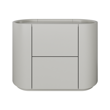 Тумба прикроватная Lagom 2 ящика ширина 60 см (серо-бежевый)