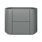 Тумба прикроватная Lagom 2 ящика ширина 60 см (серый)