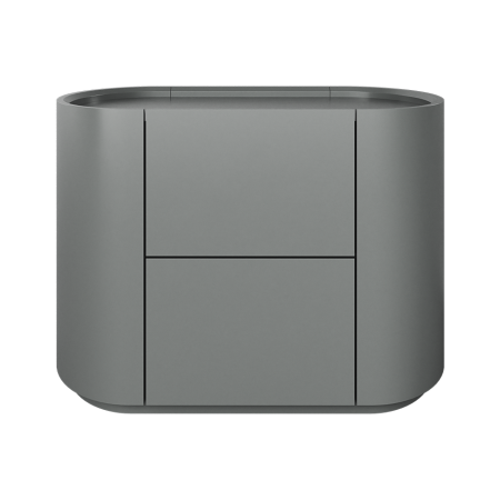 Тумба прикроватная Lagom 2 ящика ширина 60 см (серый)