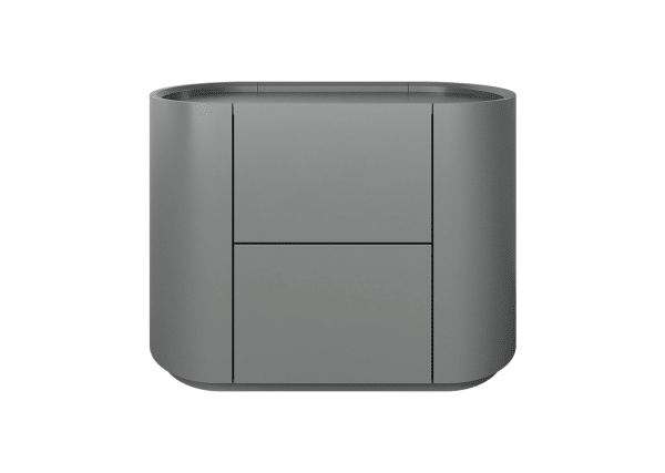 Тумба прикроватная Lagom 2 ящика ширина 60 см (серый)