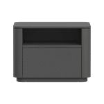 Тумба прикроватная Tammi 1 полка 1 ящик ширина 50 см (черный)