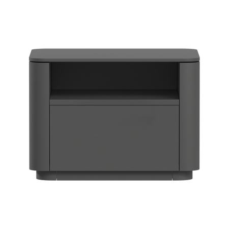 Тумба прикроватная Tammi 1 полка 1 ящик ширина 50 см (черный)