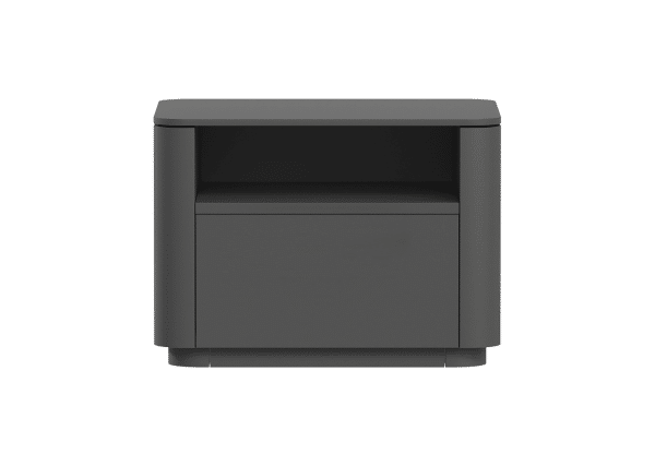 Тумба прикроватная Tammi 1 полка 1 ящик ширина 50 см (черный)