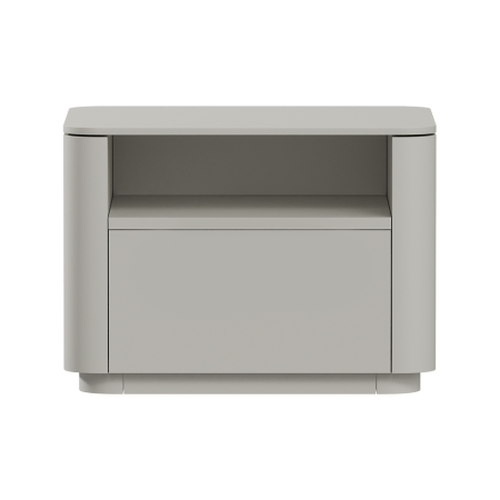 Тумба прикроватная Tammi 1 полка 1 ящик ширина 50 см (серо-бежевый)