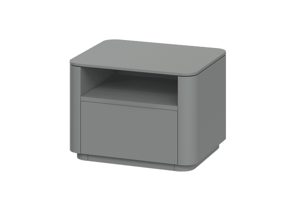 Тумба прикроватная Tammi 1 полка 1 ящик ширина 50 см (серый) — изображение 2