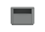 Тумба прикроватная Tammi 1 полка 1 ящик ширина 50 см (серый)