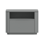 Тумба прикроватная Tammi 1 полка 1 ящик ширина 50 см (серый)