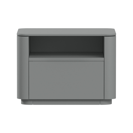 Тумба прикроватная Tammi 1 полка 1 ящик ширина 50 см (серый)