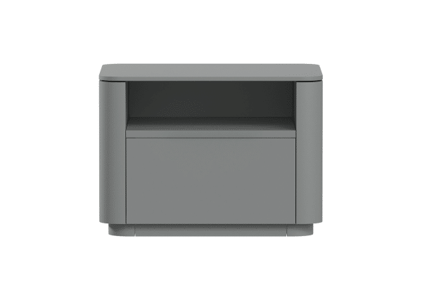 Тумба прикроватная Tammi 1 полка 1 ящик ширина 50 см (серый)