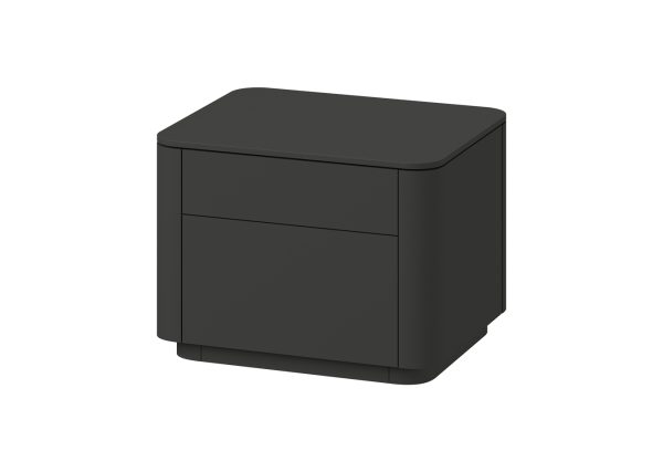 Тумба прикроватная Tammi 2 ящика ширина 50 см (черный) — изображение 2