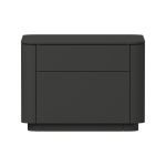 Тумба прикроватная Tammi 2 ящика ширина 50 см (черный)