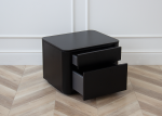 Тумба прикроватная Tammi 2 ящика ширина 50 см (черный) — изображение 3