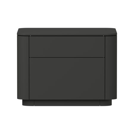 Тумба прикроватная Tammi 2 ящика ширина 50 см (черный)